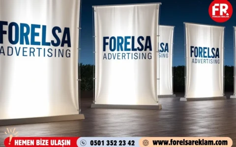 Işıklı Germe Branda Tabelalar ile Dış Mekanda Gece Tanıtımı