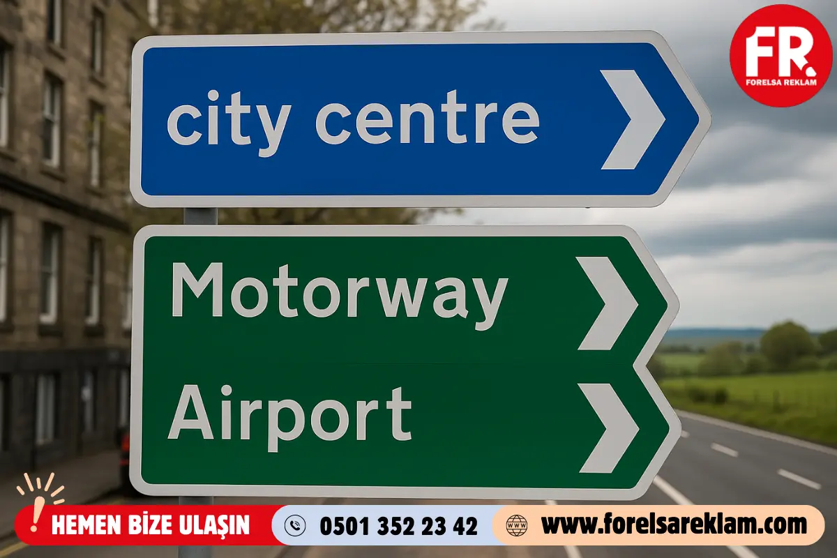 Yönlendirme Levhalarında Şehir İçi ve Dışı Kullanım 3 Yönlendirme Levhalarında Şehir İçi ve Dışı Kullanım Yönlendirme Levhalarında Şehir İçi ve Dışı Kullanım