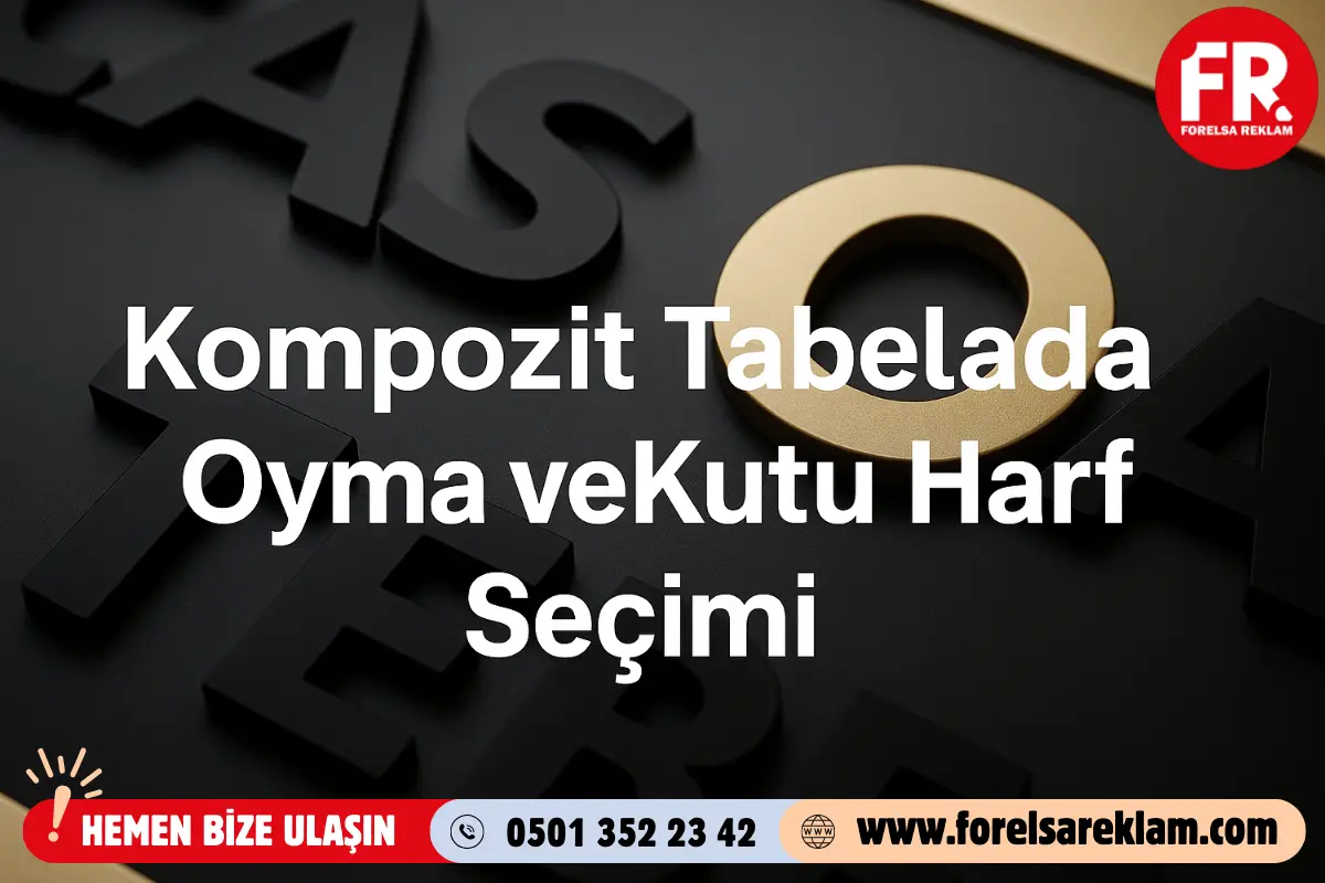 Kompozit Tabelada Oyma ve Kutu Harf Seçimi 1 Kompozit Tabelada Oyma ve Kutu Harf Seçimi Kompozit Tabelada Oyma ve Kutu Harf Seçimi