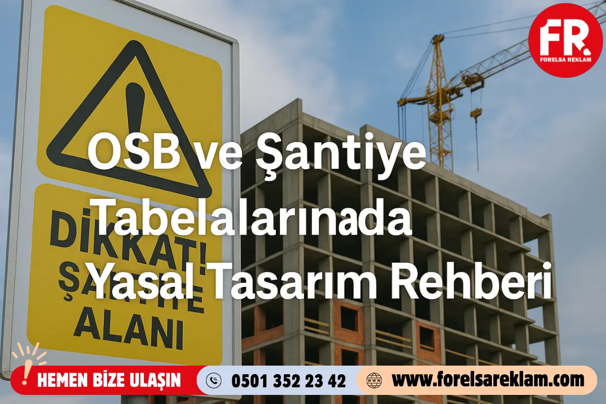 OSB ve Şantiye Tabelalarında Yasal Tasarım Rehberi 1 OSB ve Şantiye Tabelalarında Yasal Tasarım Rehberi OSB ve Şantiye Tabelalarında Yasal Tasarım Rehberi