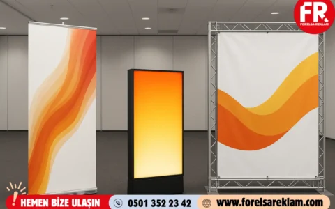 Etkinlikler İçin Roll Up, Led Box, Branda