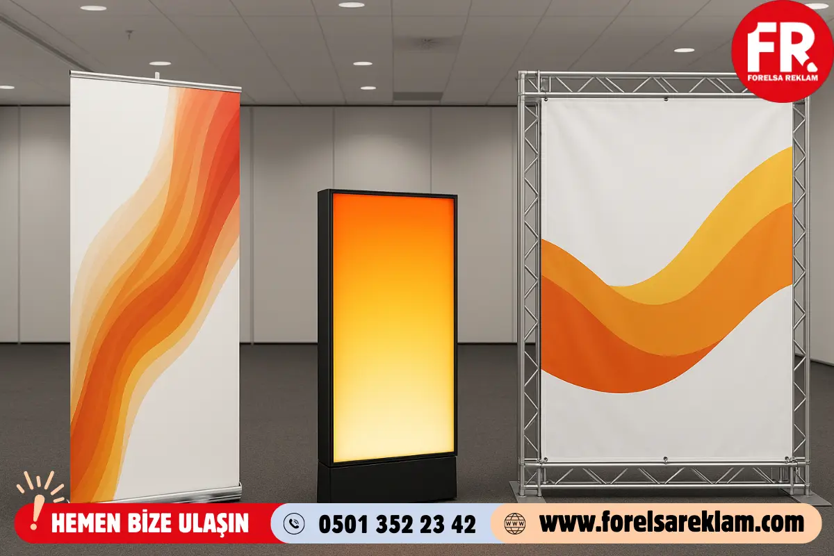 Etkinlikler İçin Roll Up, Led Box, Branda