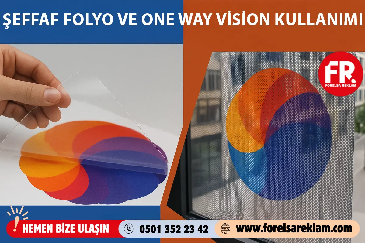 Şeffaf Folyo ve One Way Vision Kullanımı 1 Şeffaf Folyo ve One Way Vision Kullanımı Şeffaf Folyo ve One Way Vision Kullanımı