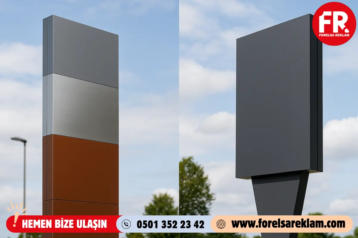 Totem ve Pilon Tabelalarda Malzeme Seçimi