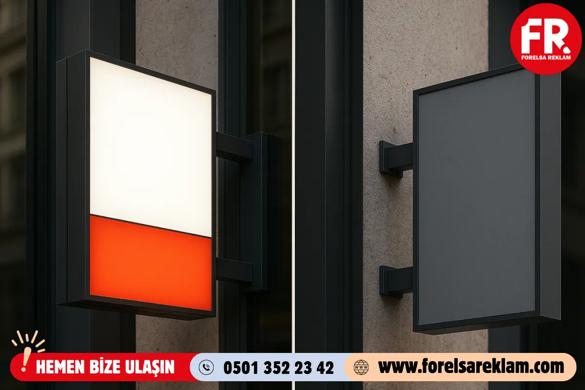 Işıklı ve Işıksız Tabela Farkları ve Kullanımı