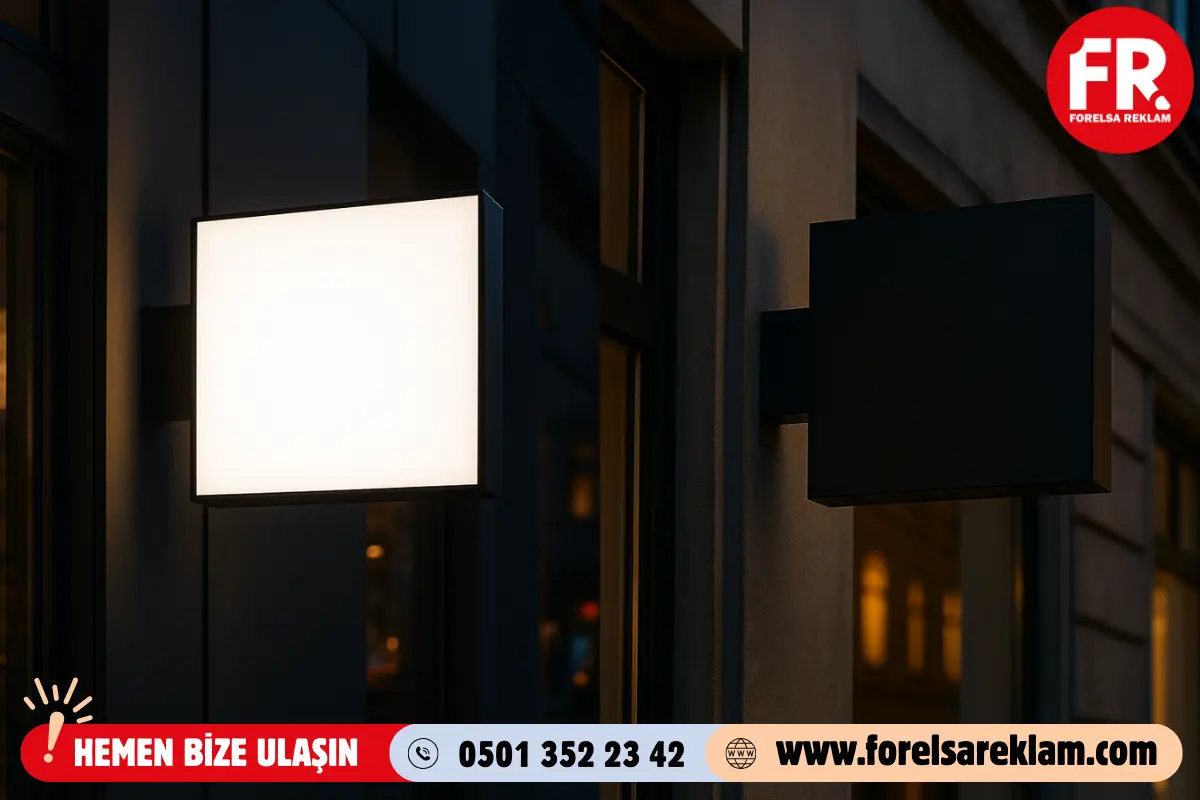 Işıklı ve Işıksız Tabela Farkları ve Kullanımı